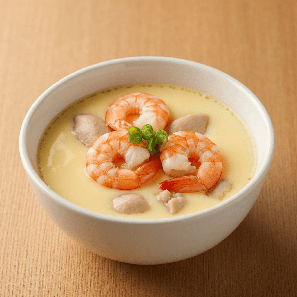 Chawanmushi with Chicken and Shrimp