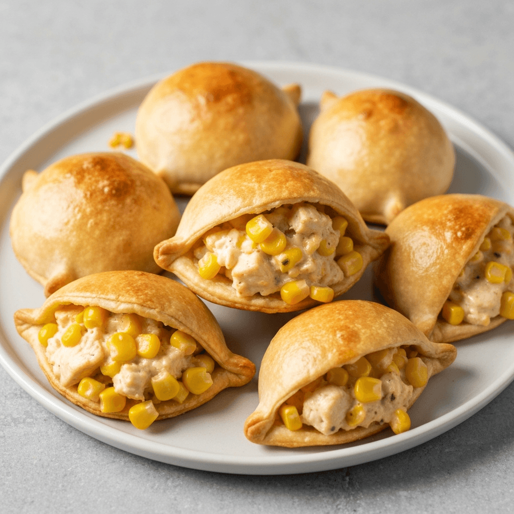 Creamy Chicken & Corn Empanadas with Smoked Paprika