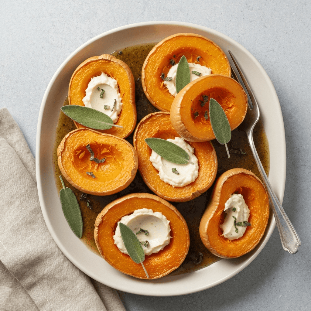 Roasted Butternut Squash with Jersey Butter & Sage