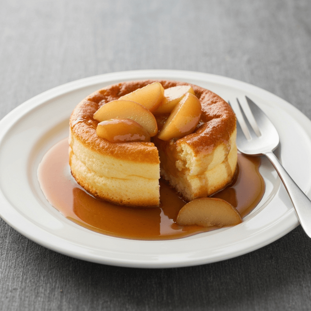 Pouding Chômeur with Caramelized Apples