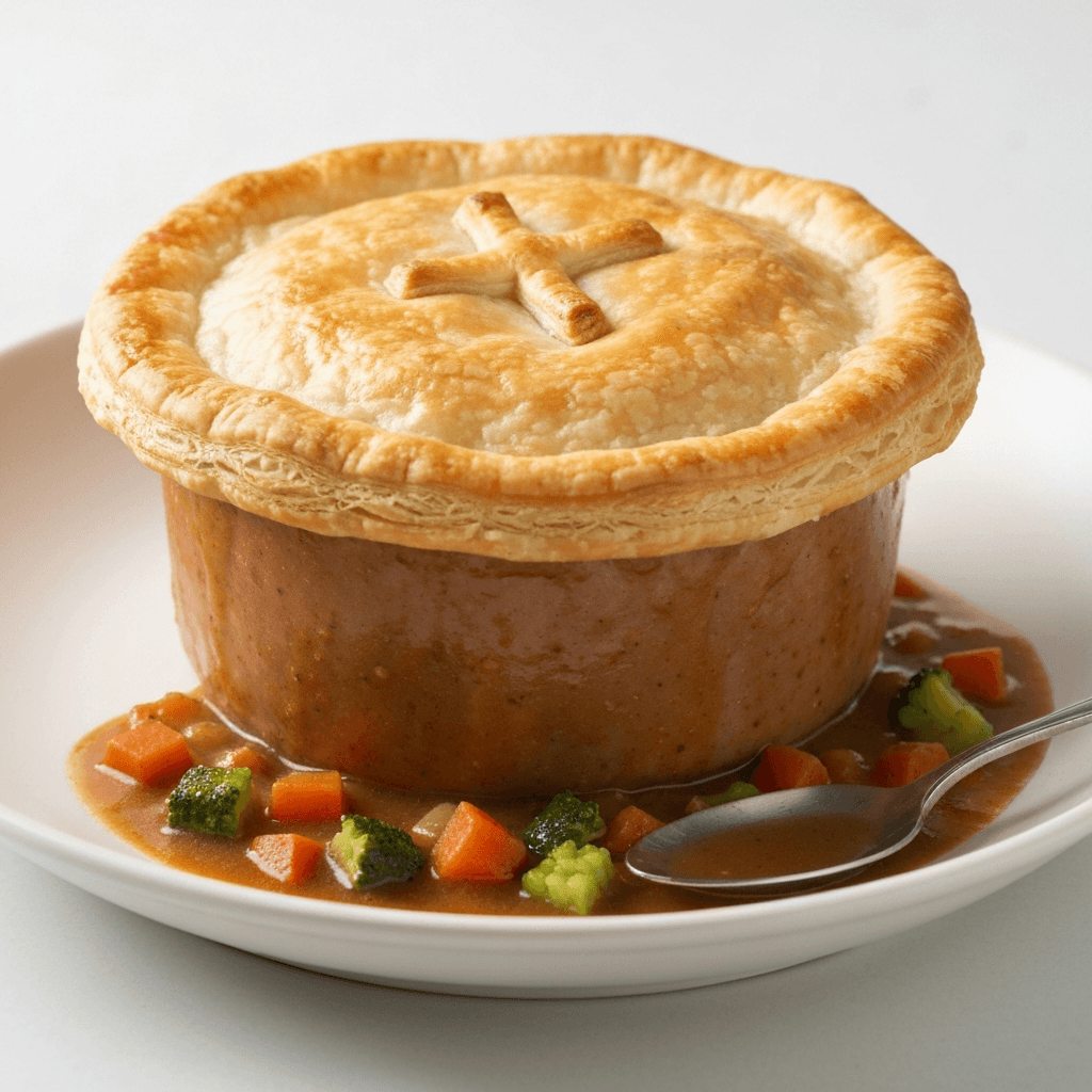 Bobotie Pot Pie with Flaky Crust