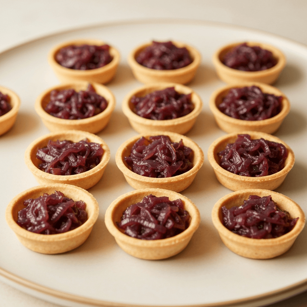 Tartelettes aux Oignons Caramelisés (Caramelized Onion Tartlets)