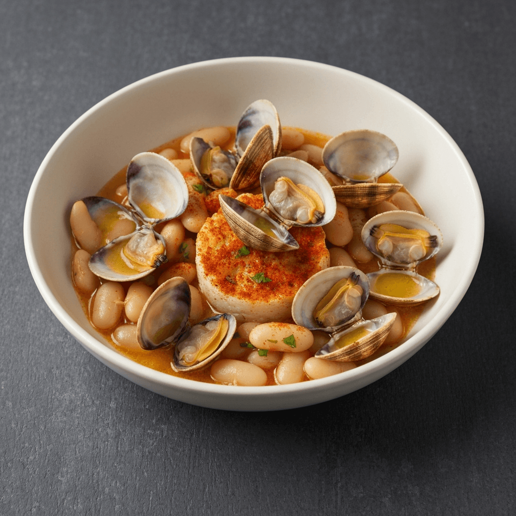 White Bean and Clam Stew (Fabada Asturiana Inspired)