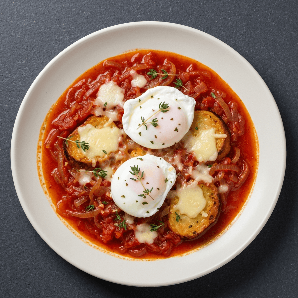 French Onion Soup Shakshuka