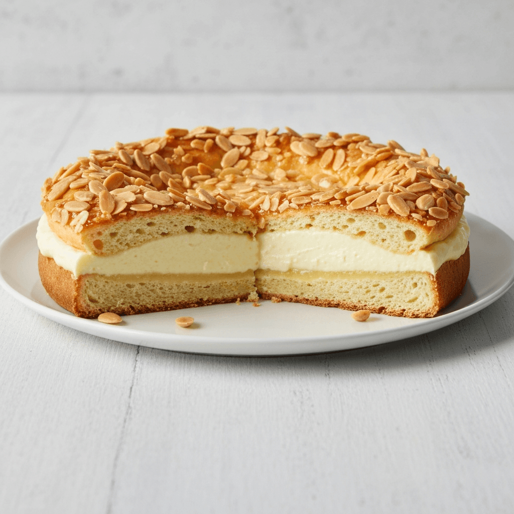 German Bee Sting Cake (Bienenstich) with Honey-Almond Topping