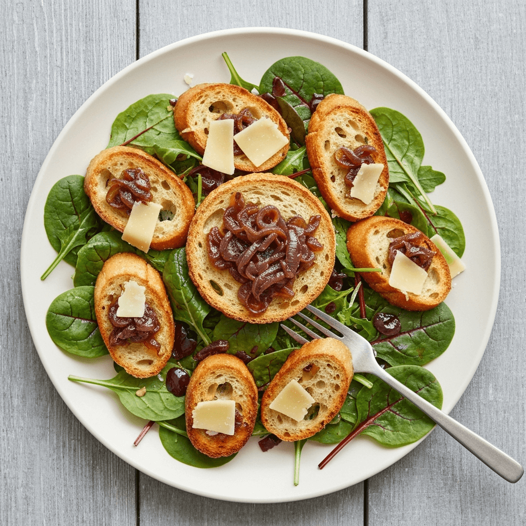 French Onion Soup Crouton Salad