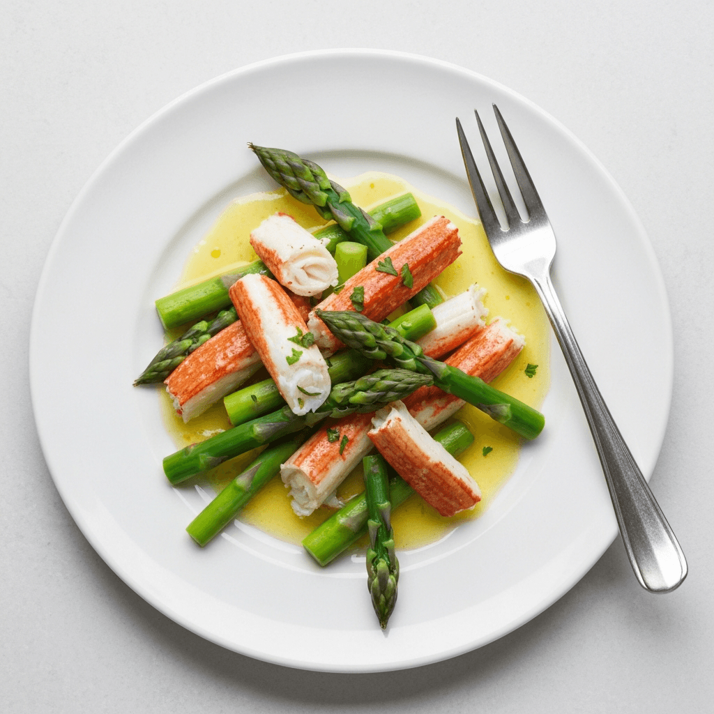 Jersey Crab Salad with Asparagus and Lemon Vinaigrette