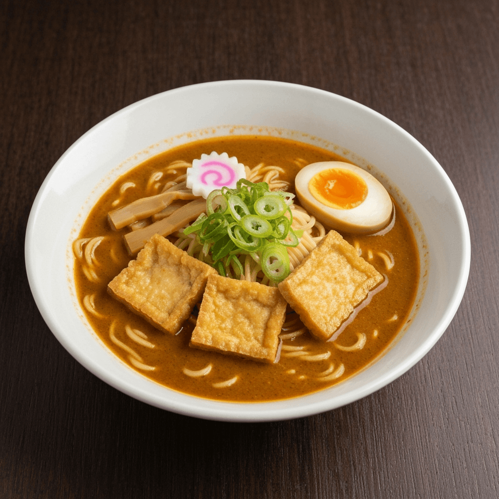 Curry Ramen with Crispy Tofu