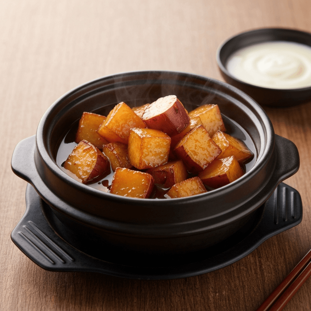 Korean Caramelized Sweet Potato (Goguma Mattang) Hot Pot