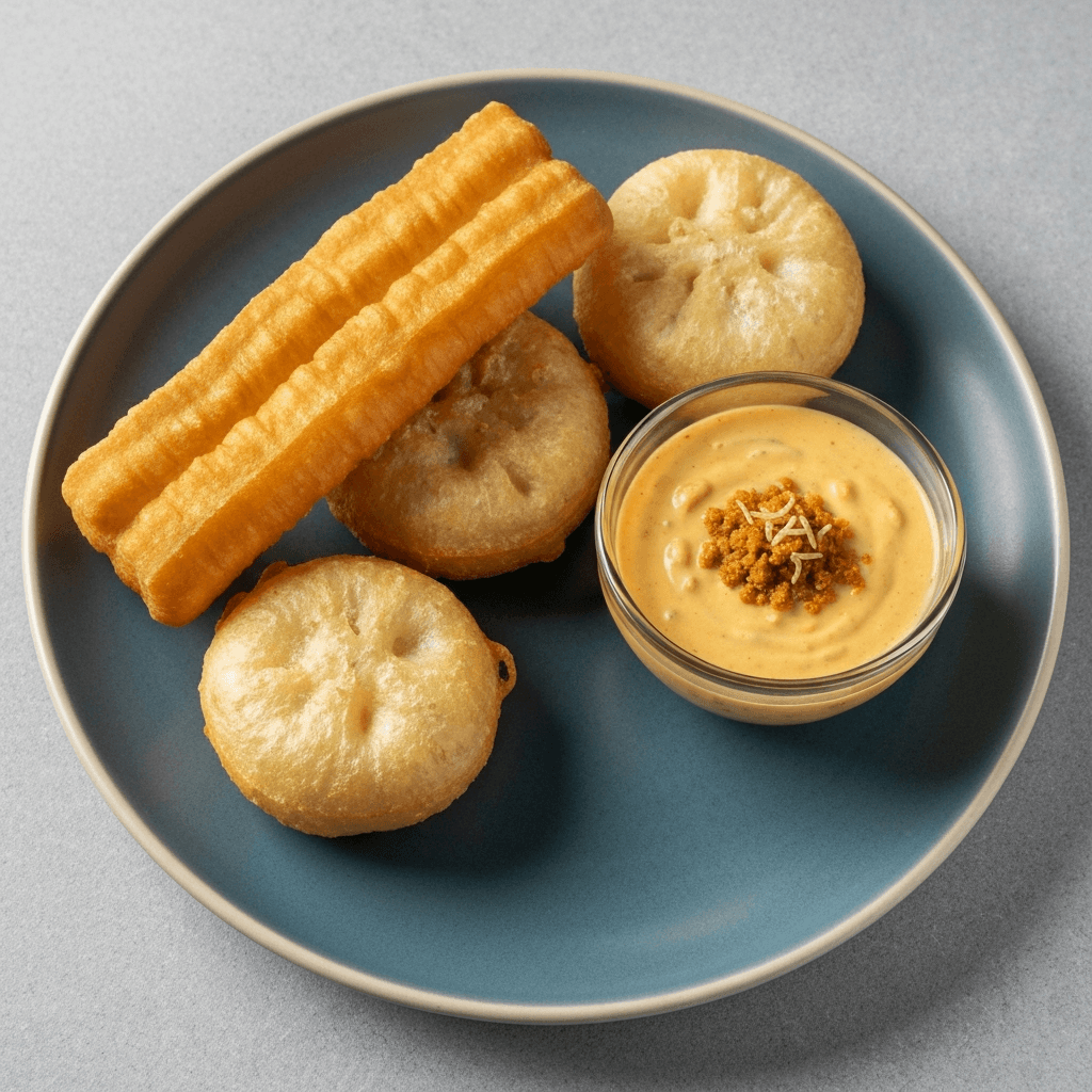 Sourdough 'Youtiao' Fritters with Curry Mee Kaya Dip