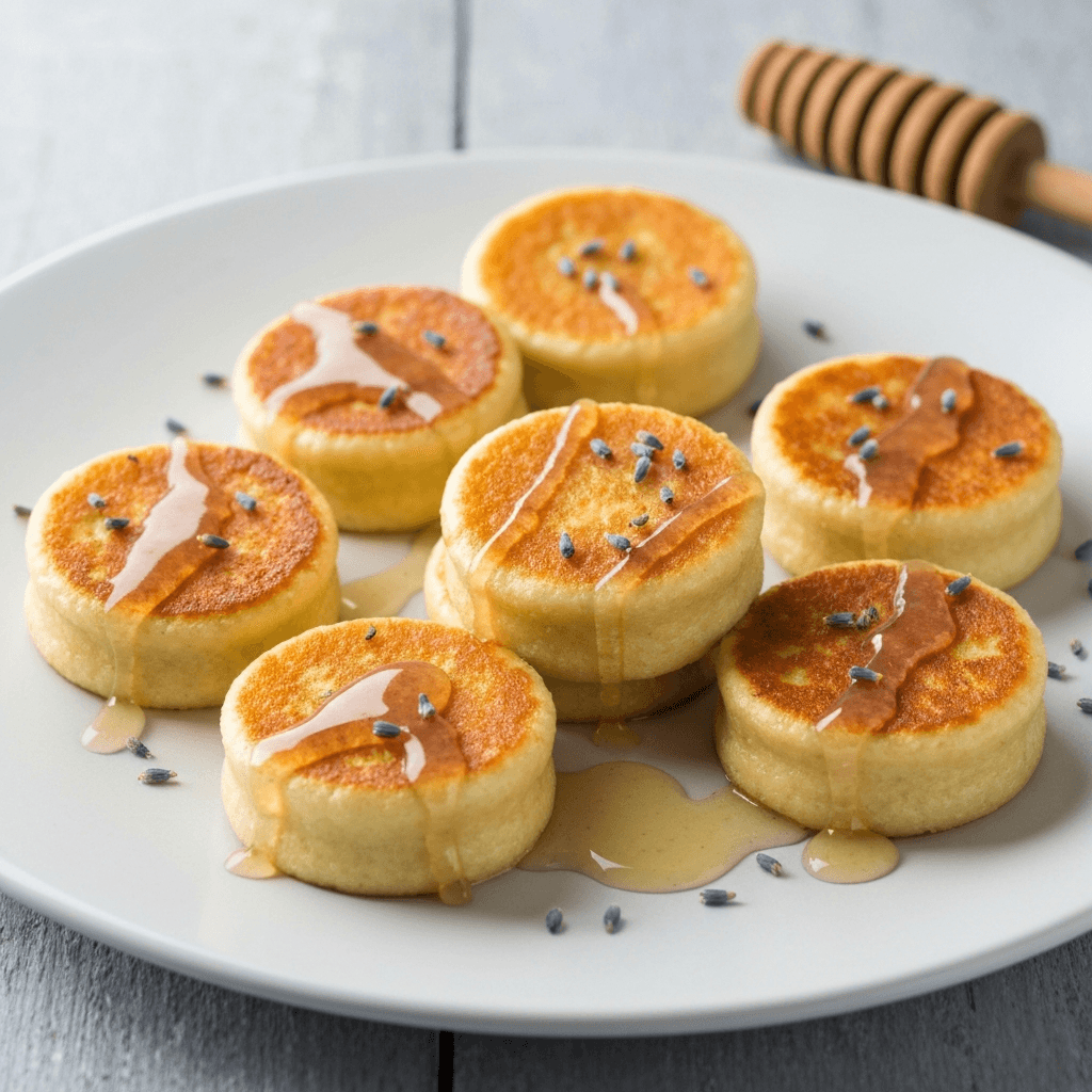 Grilled Jersey Cream Cakes with Honey-Lavender Glaze