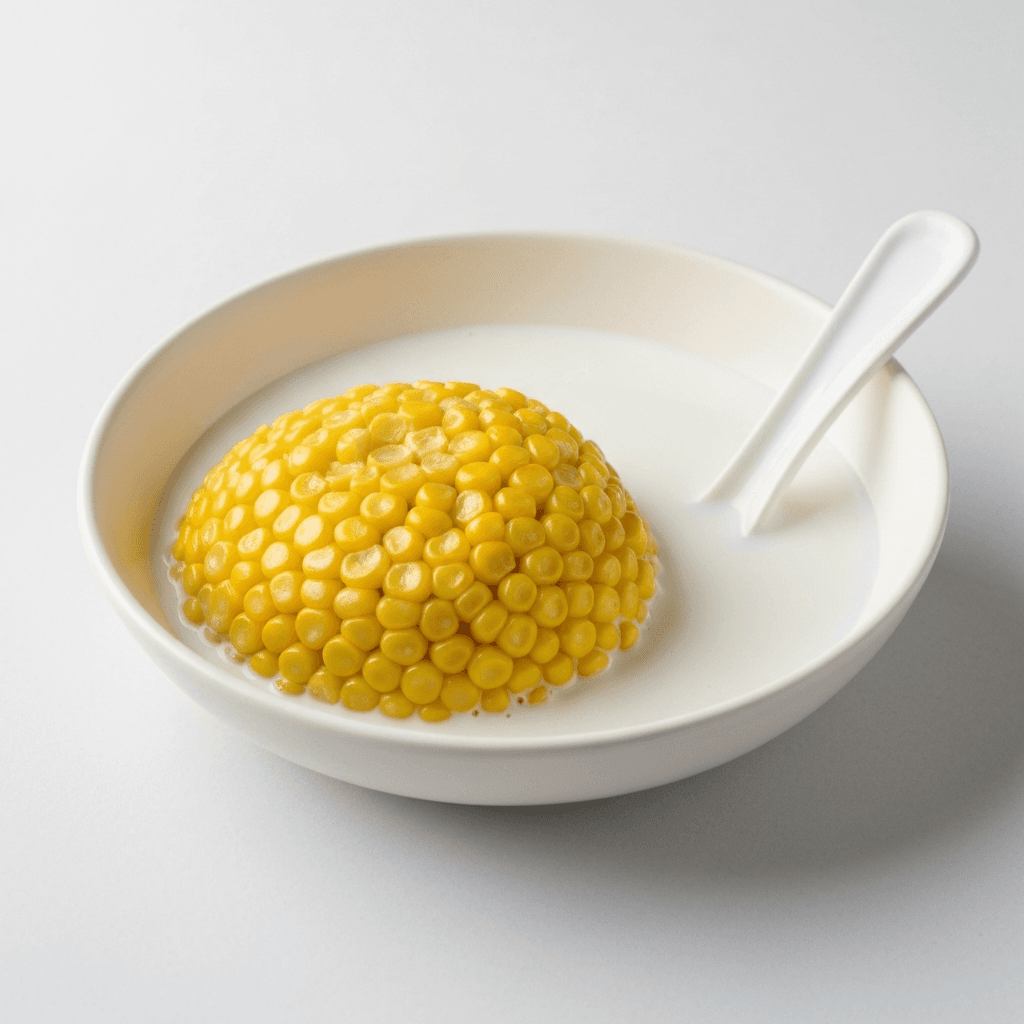 Mazamorra (Colombian Corn Pudding) with Panela and Milk