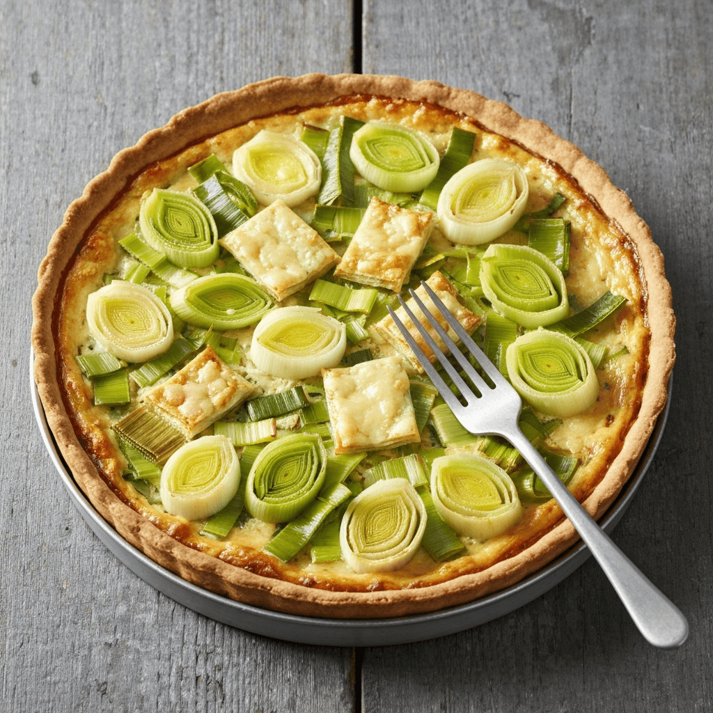 Jersey Royal & Leek Tart with Gruyère