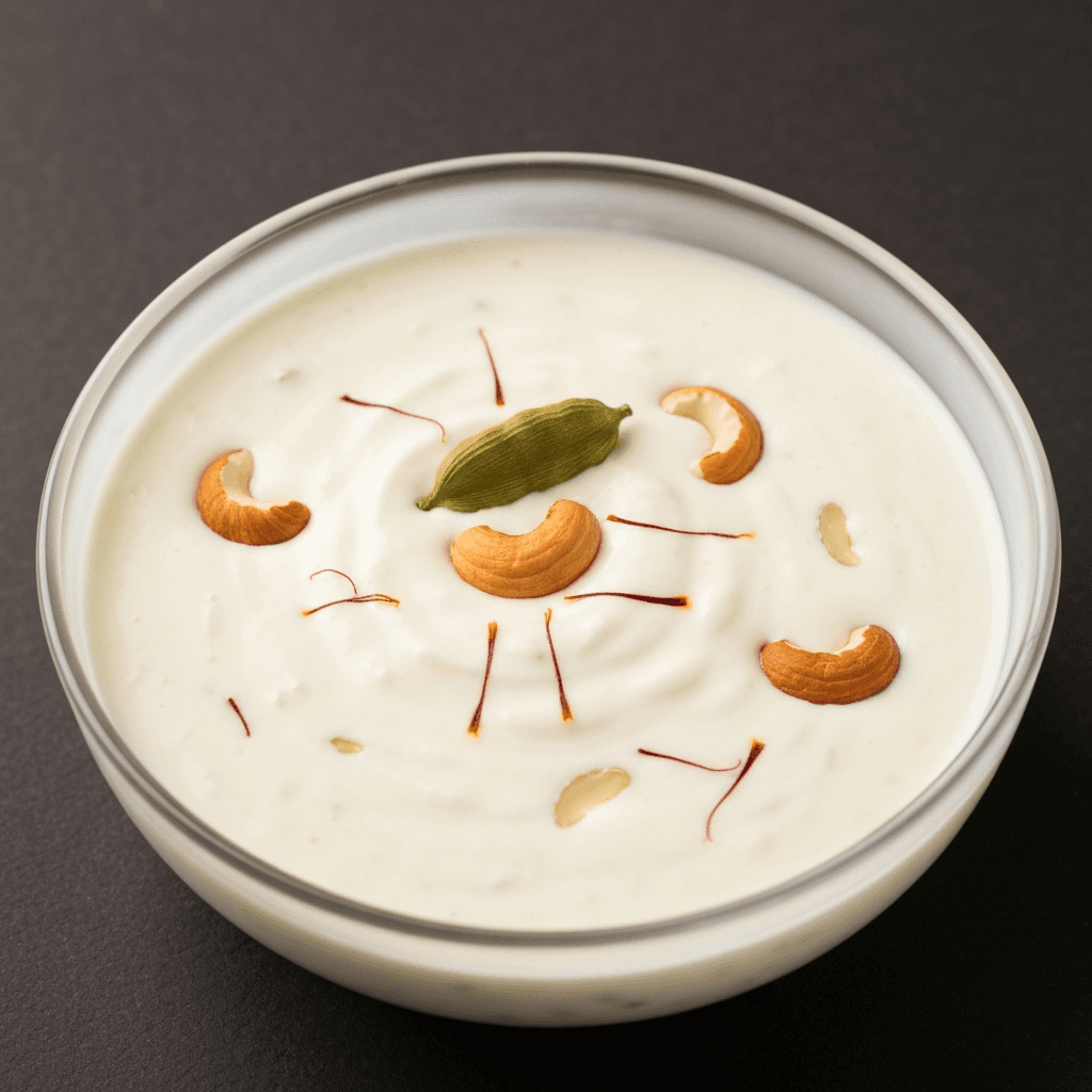 Shrikhand (Sweet Yogurt Dessert) with Cardamom and Saffron