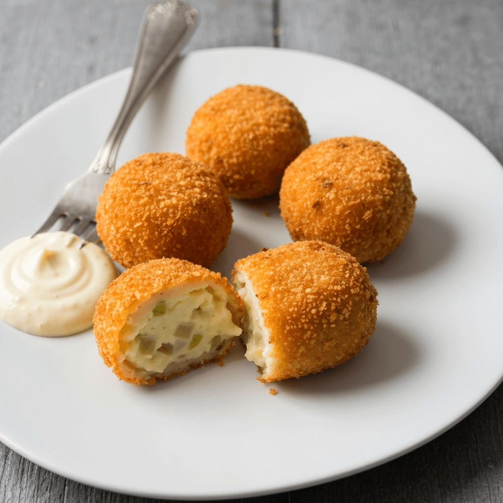 French Onion Soup Croquettes with Dijon Aioli