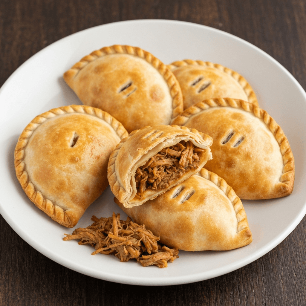 Pulled Pork Empanadas with BBQ Sauce