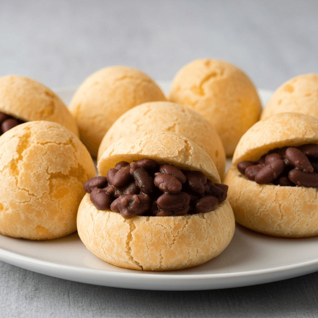 Feijoada-Stuffed Pão de Queijo (Brazilian Cheese Bread)