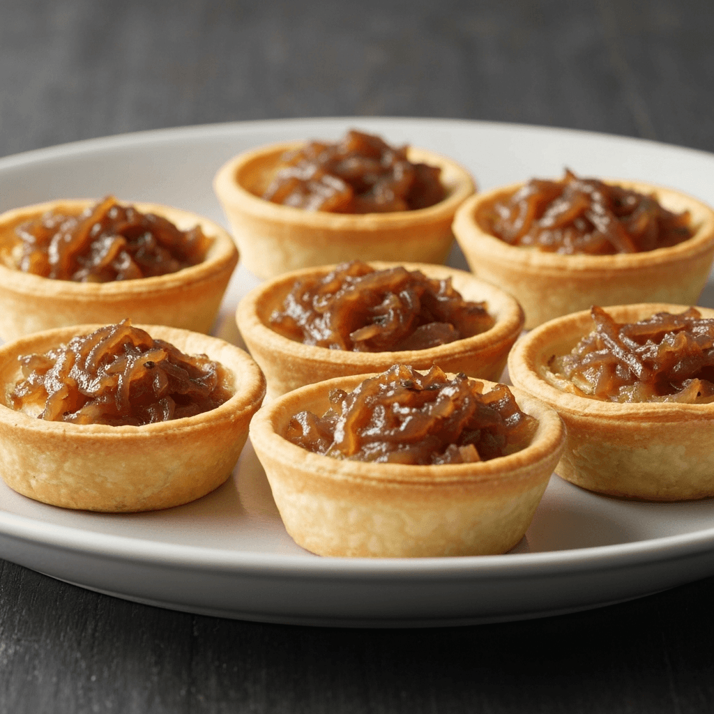 Tartelettes aux Oignons Caramélisés (Caramelized Onion Tartlets)