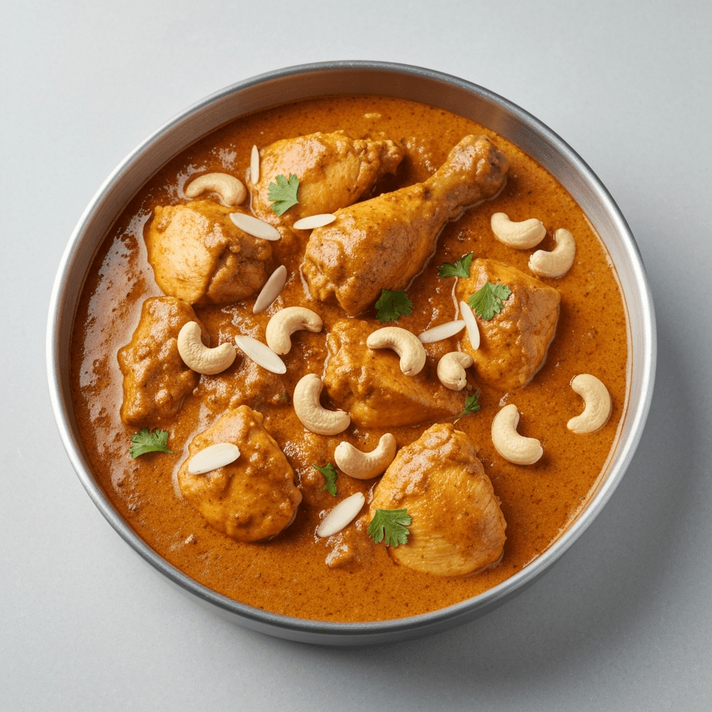 Chicken Korma with Cashews and Almonds