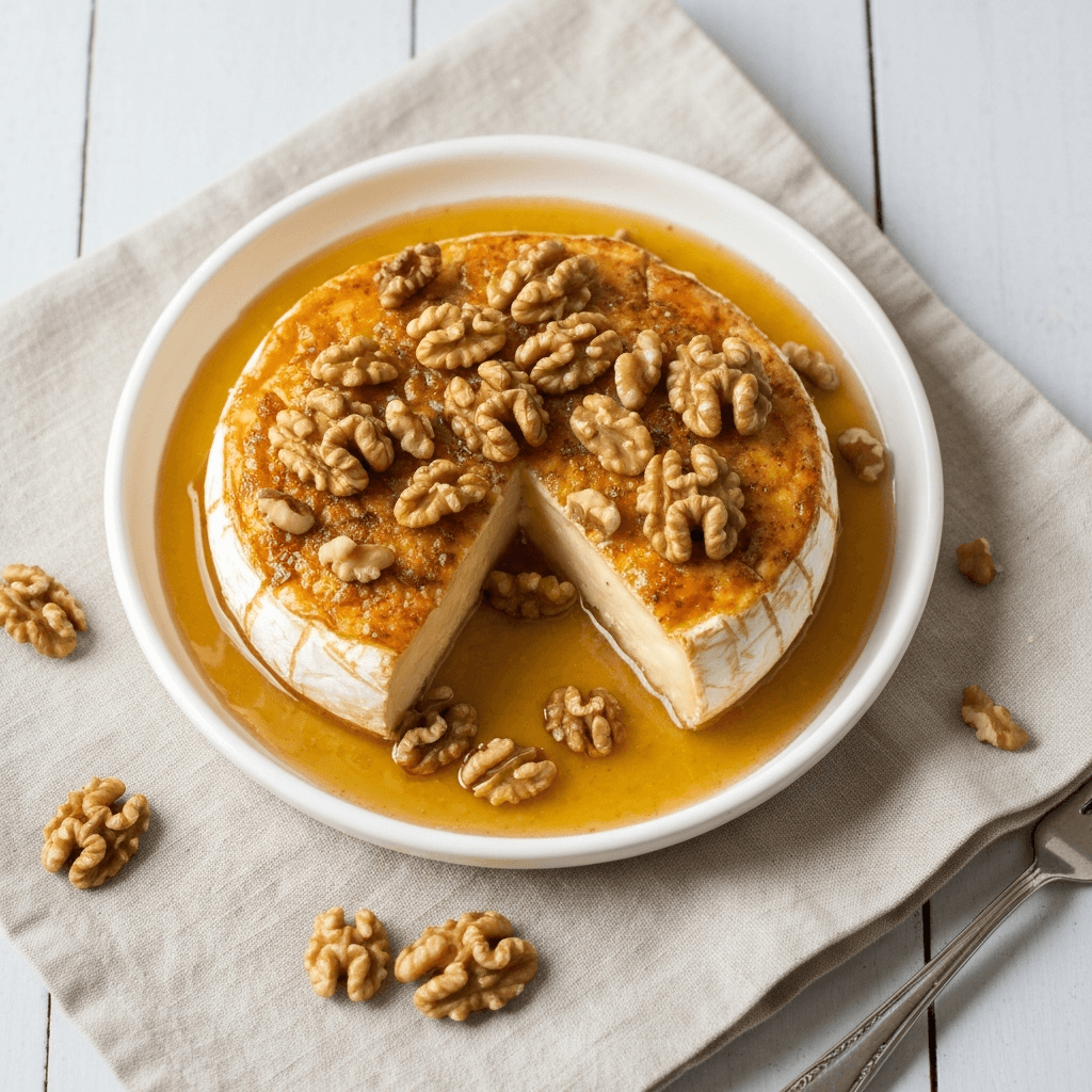 Baked Brie with Honey and Walnuts (Gluten-Free)