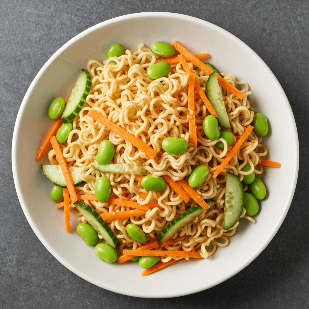 Ramen Noodle Salad with Sesame Ginger Dressing