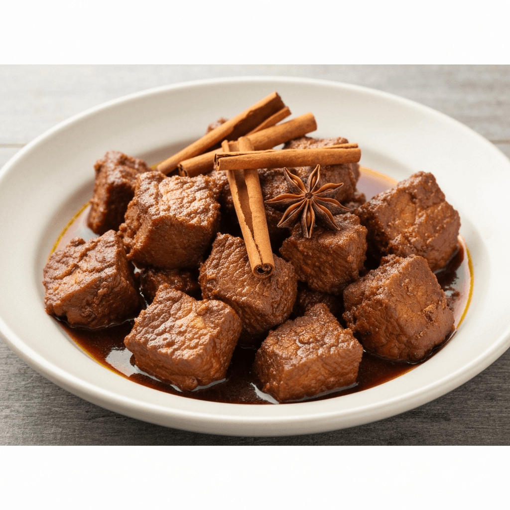 Babi Kecap (Pork in Sweet Soy Sauce) with Star Anise and Cinnamon