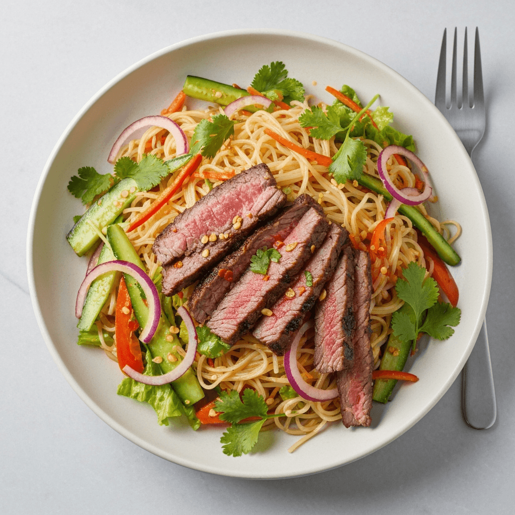Thai Noodle Salad with Grilled Beef