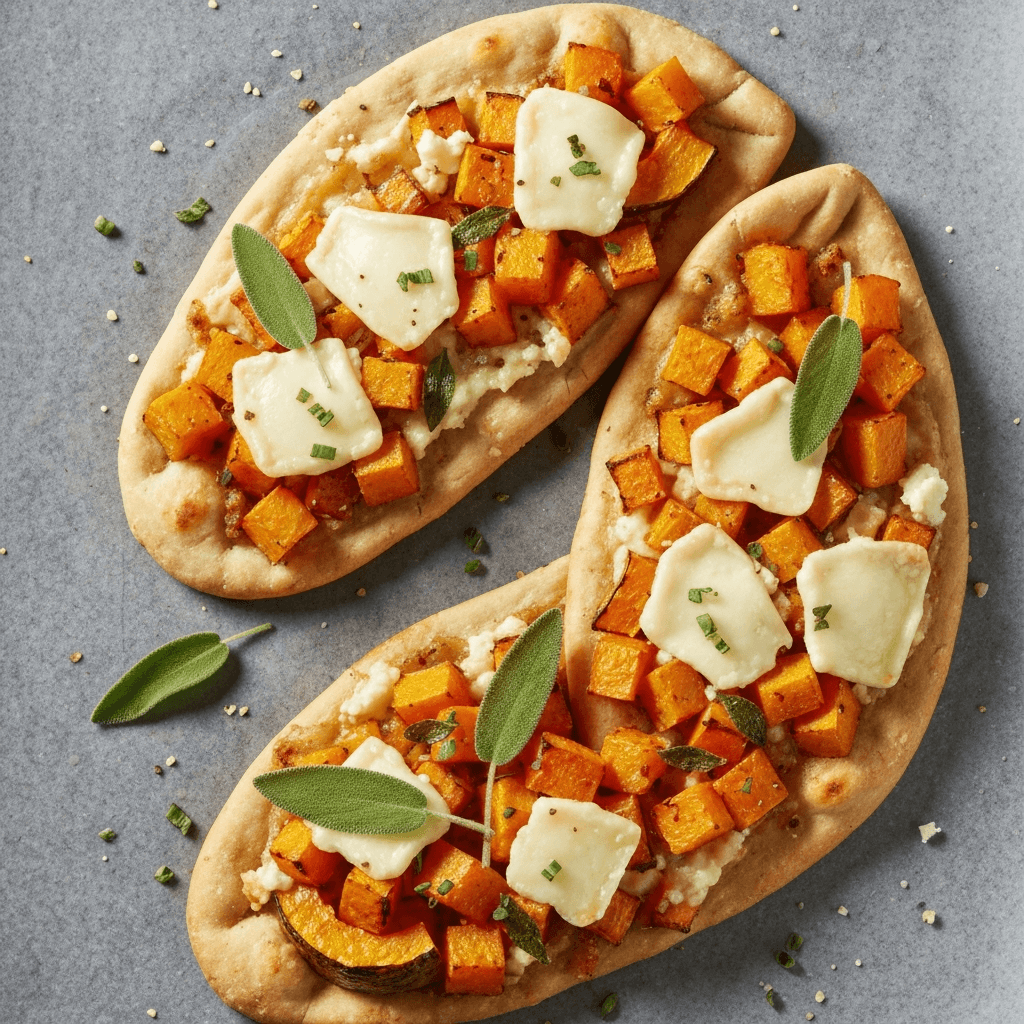 Roasted Butternut Squash and Manchego Flatbread