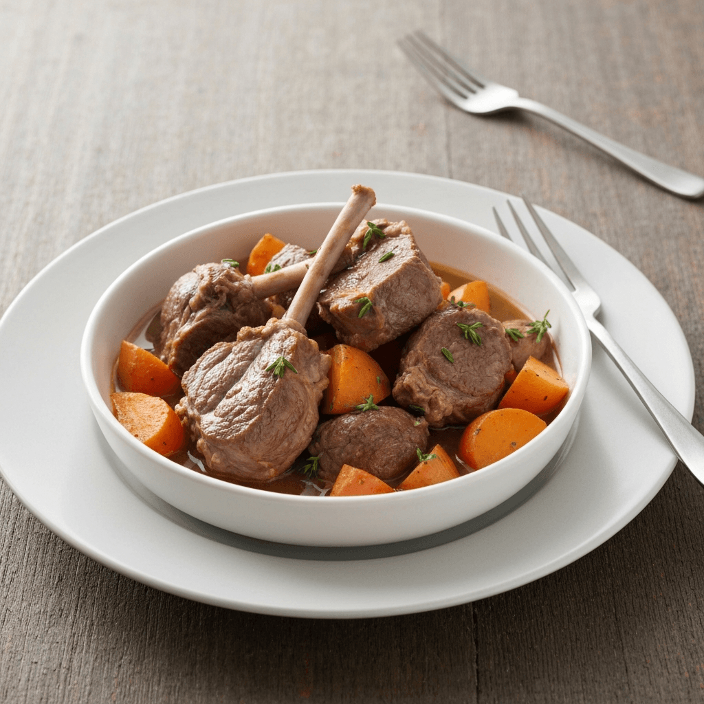 Navarin of Spring Lamb with Root Vegetables