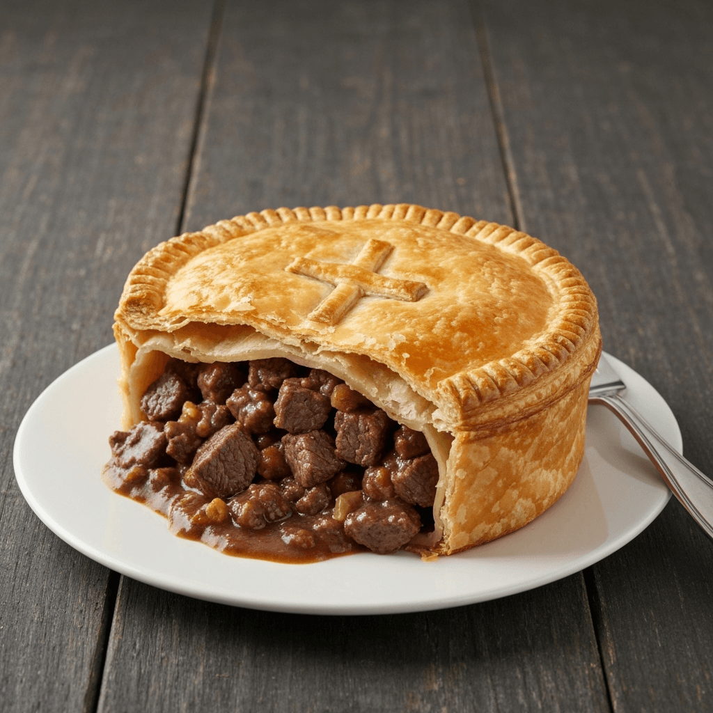 Jersey Beef and Ale Pie with Flaky Pastry
