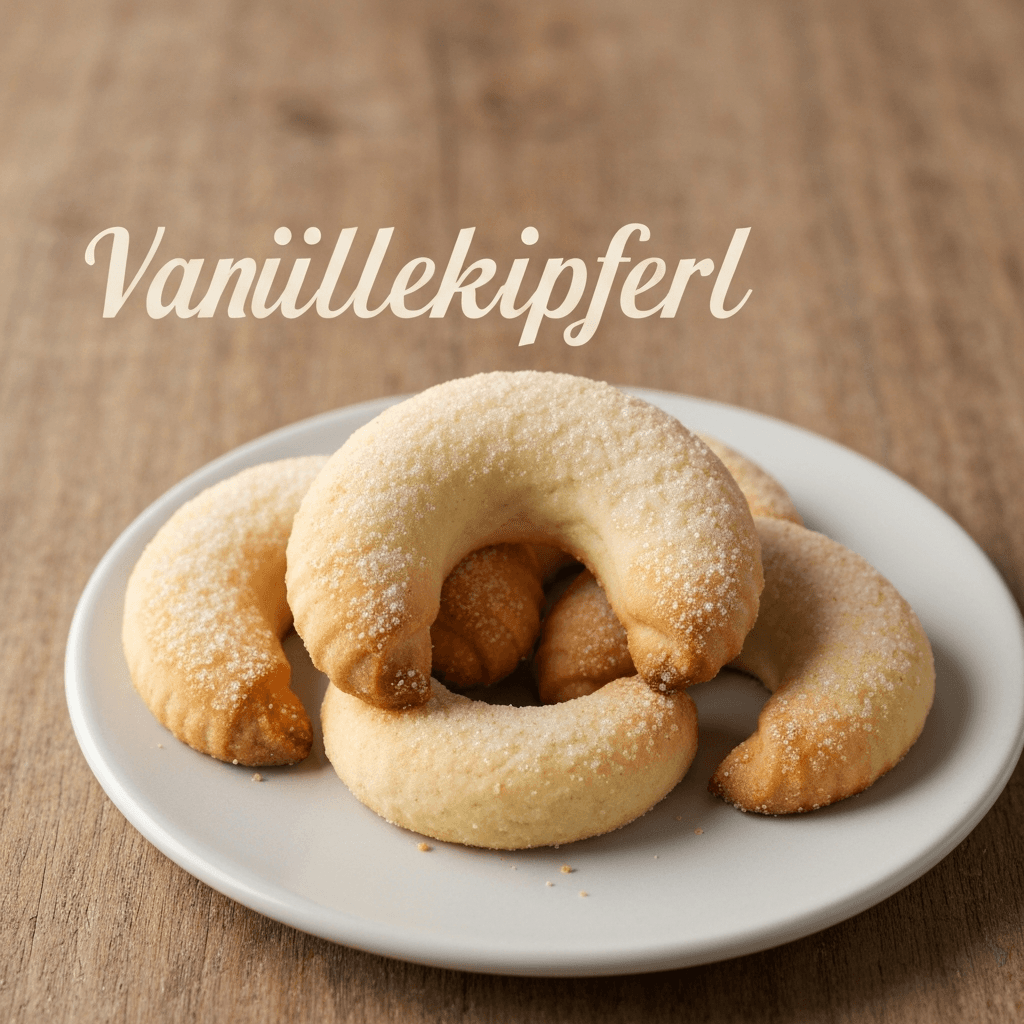 Vanillekipferl (Vanilla Crescent Cookies) - Nut-Free Version