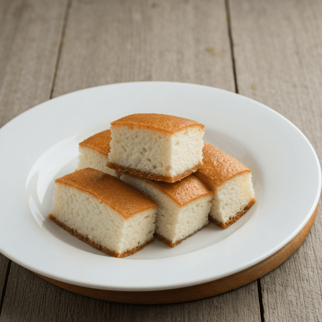Kue Lumpur (Mud Cake) with Coconut Milk and Vanilla