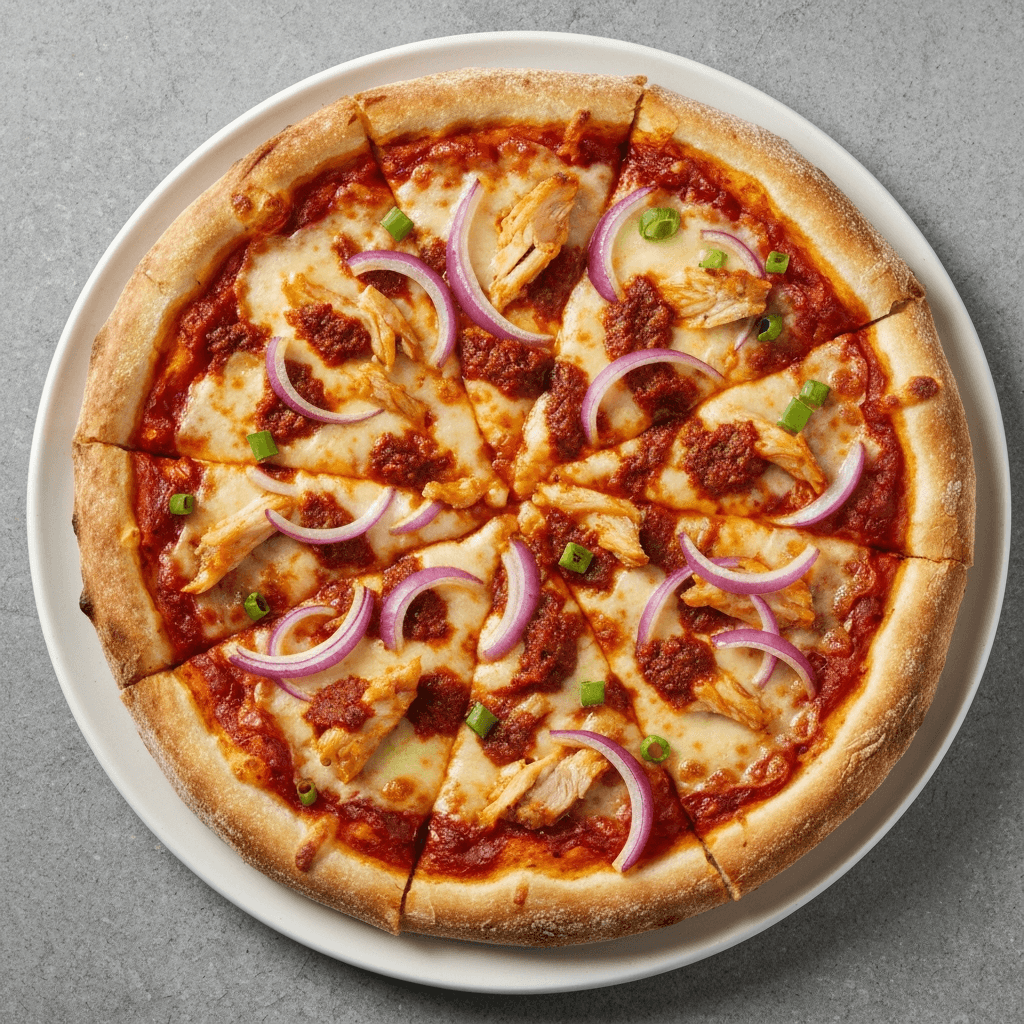 Sourdough Pizza with Sambal Fish and Onions