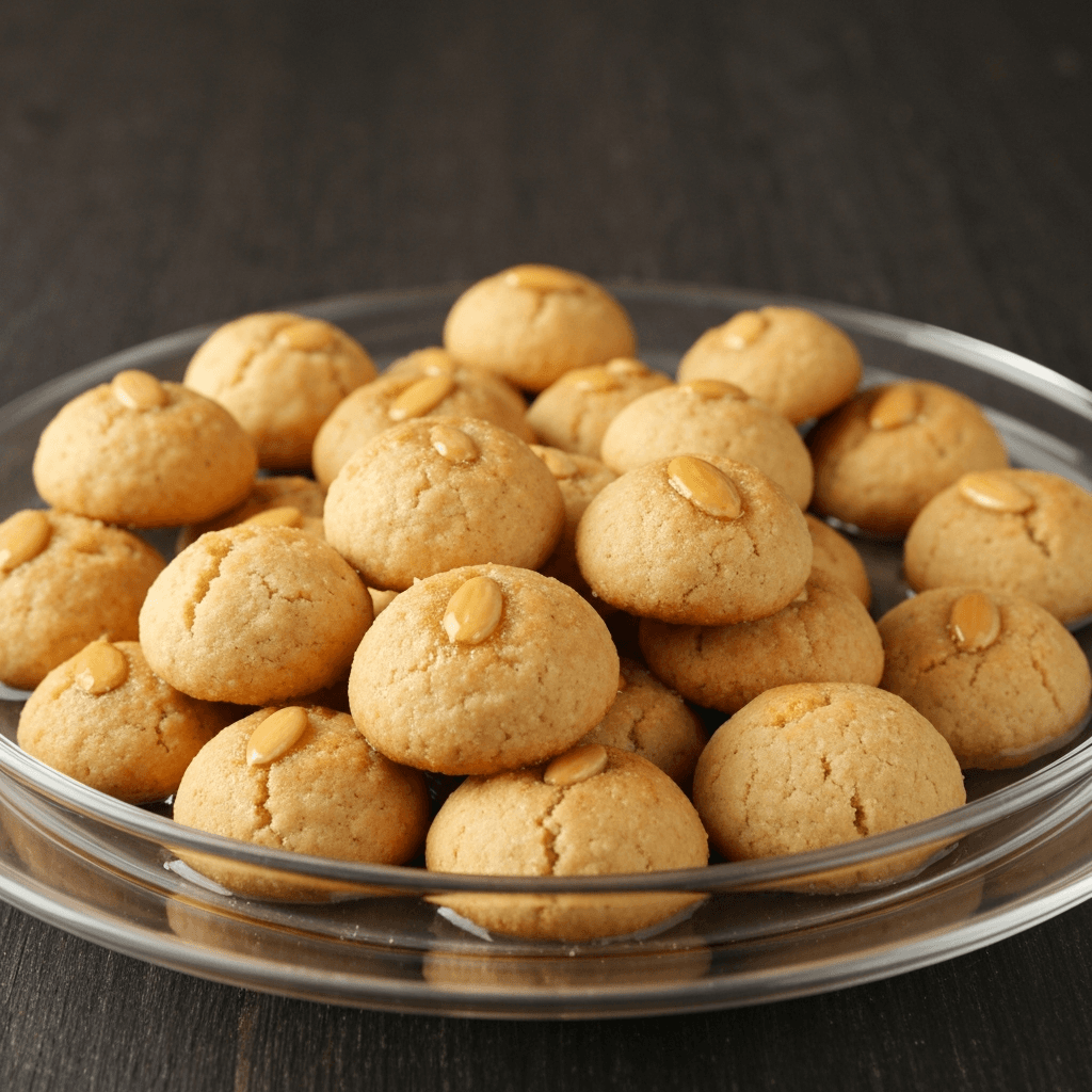 Şekerpare (Turkish Almond Cookies) with Syrup