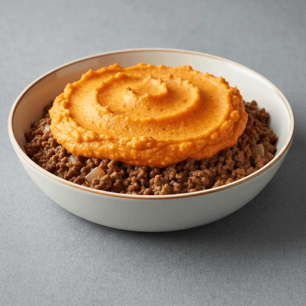 Alberta Beef Shepherd's Pie with Sweet Potato Topping
