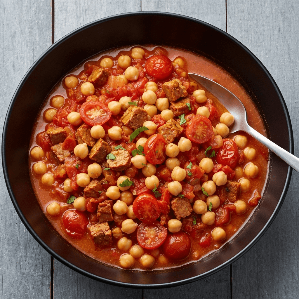 Chorizo and Chickpea Stew with Sherry