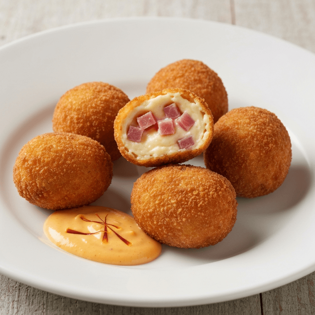 Croquetas de Jamón with Saffron Aioli