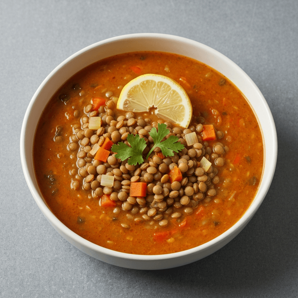 Sicilian Lentil Soup with Smoked Paprika