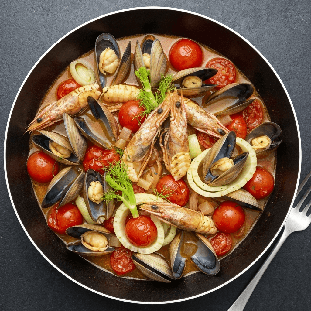 Seafood Stew with Fennel and Pernod