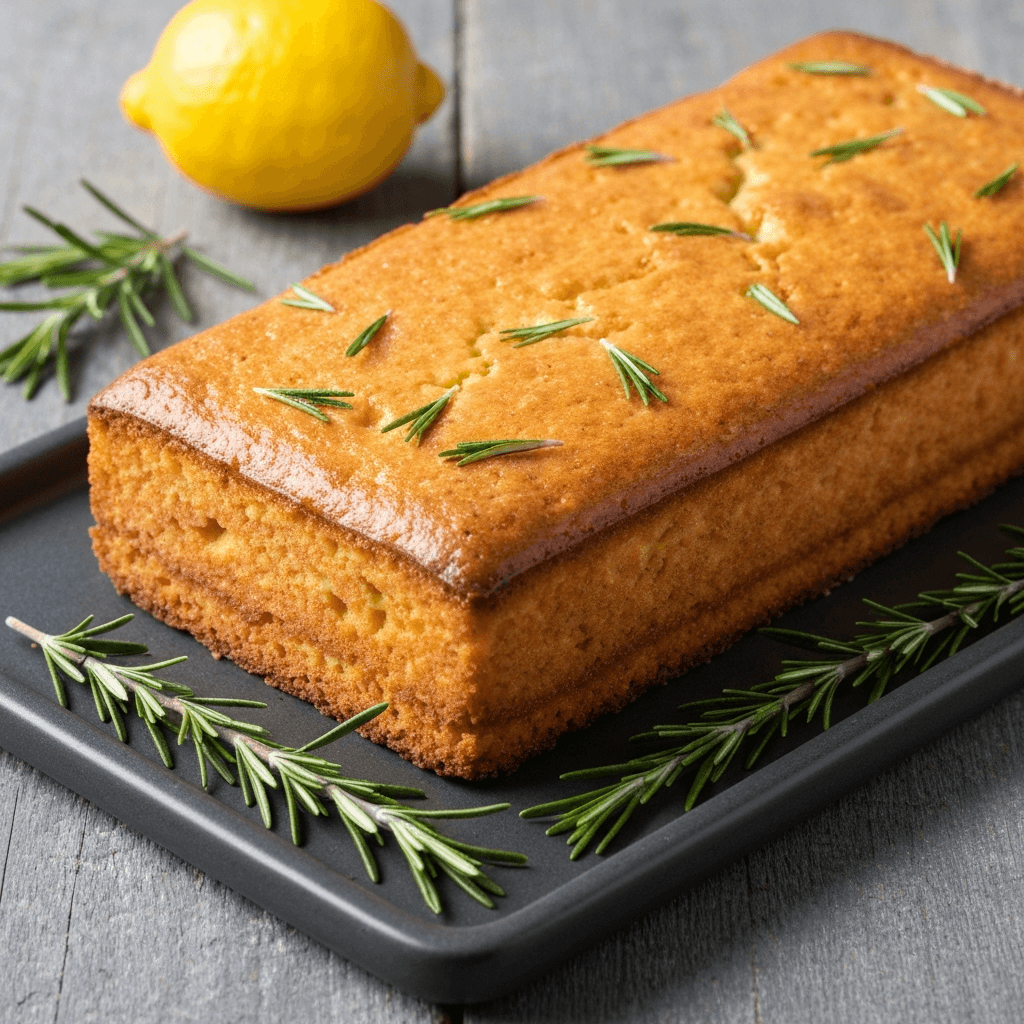 Olive Oil Cake with Lemon and Rosemary