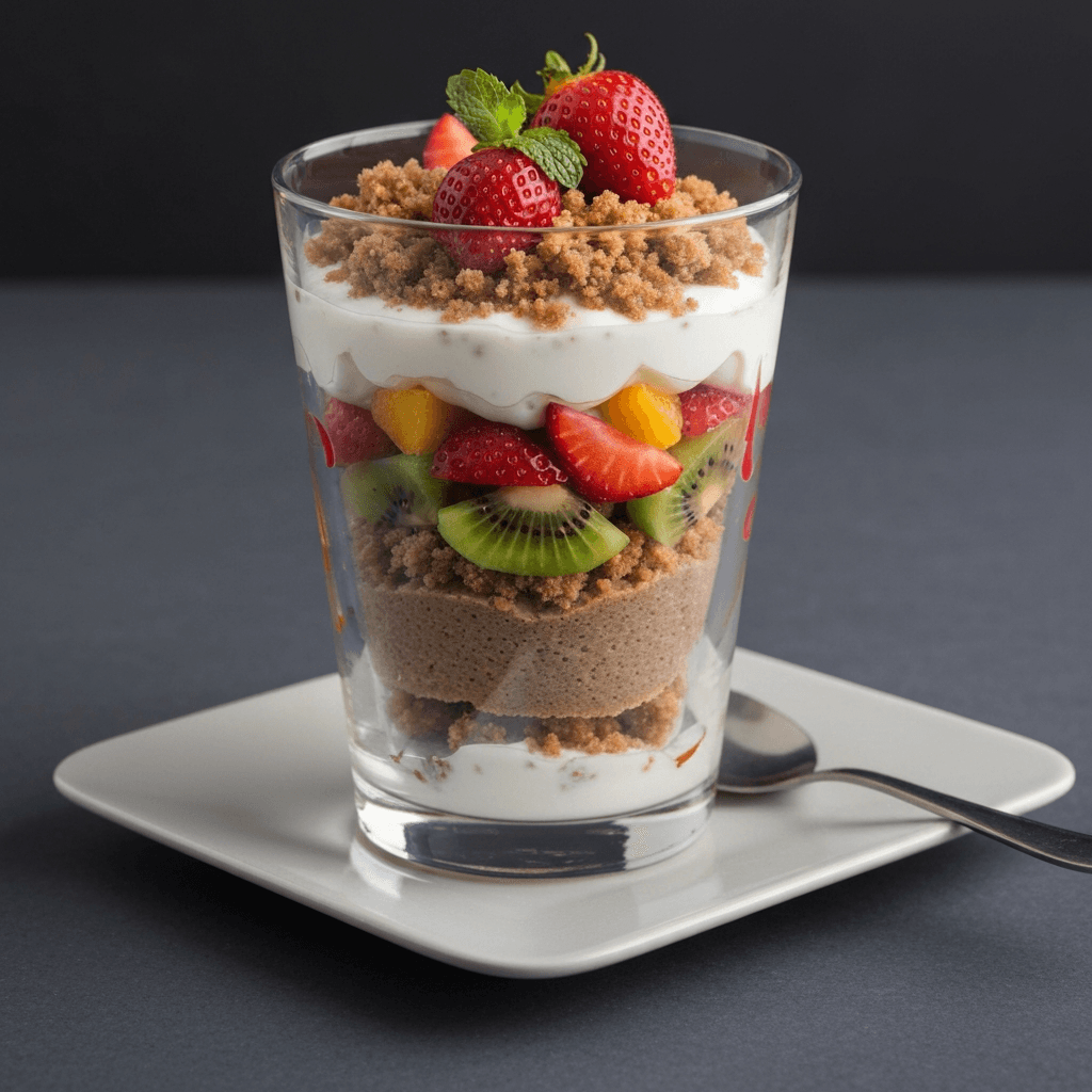 Injera and Fruit Parfait with Honey Yogurt