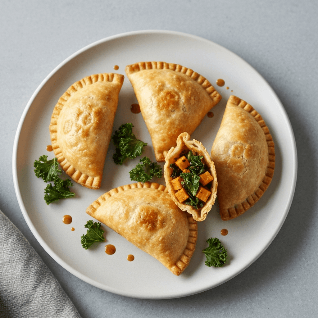 Sweet Potato and Kale Empanadas with Chipotle Mayo (Vegetarian)