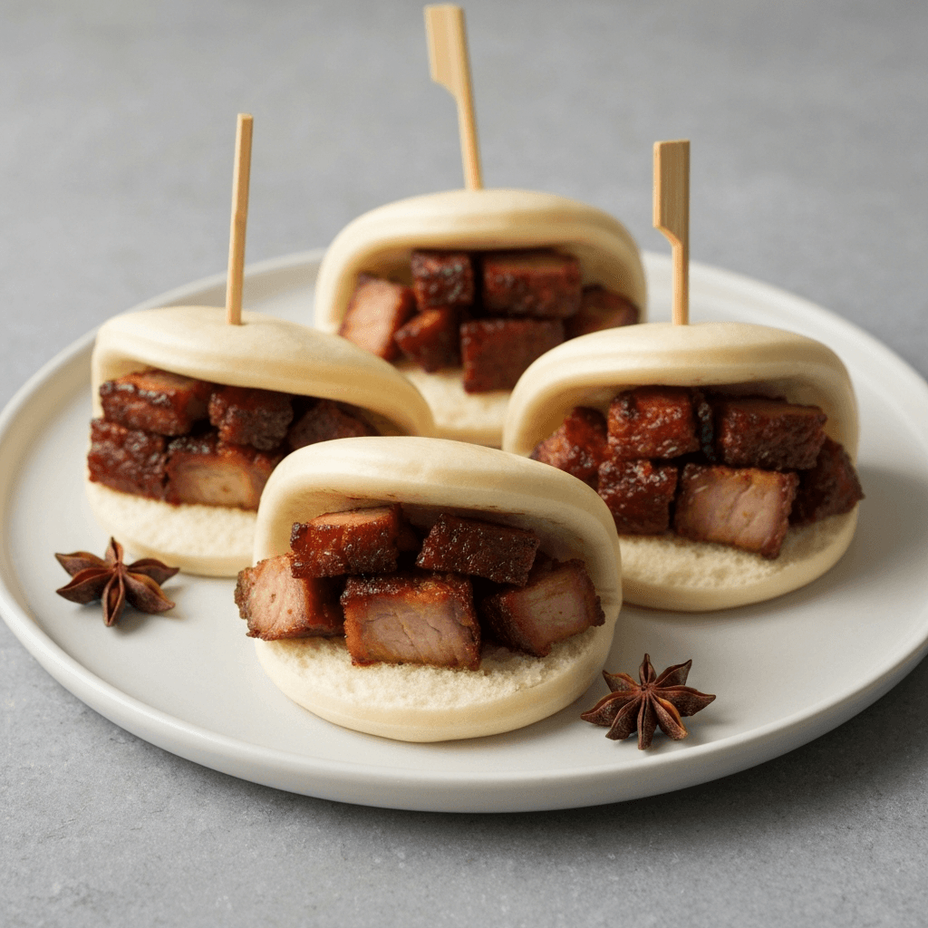 Cinnamon-Spice Char Siu Pork Bao Buns