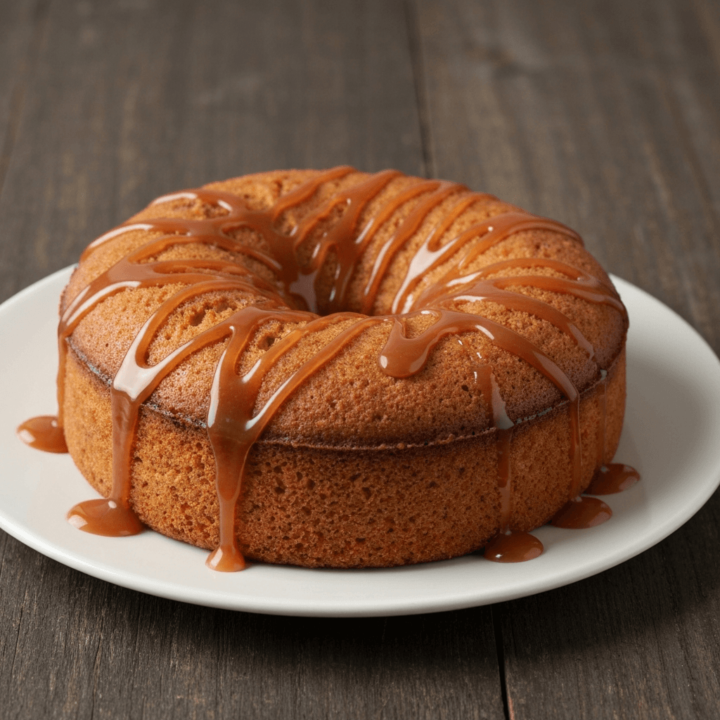 Jersey Apple Cake with Salted Caramel Drizzle