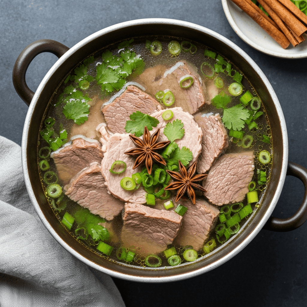 Slow-Cooker Beef Pho with Star Anise and Cinnamon
