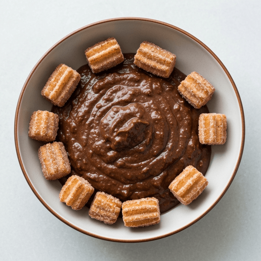 Spicy Chocolate Chili with Cinnamon Churro Bites