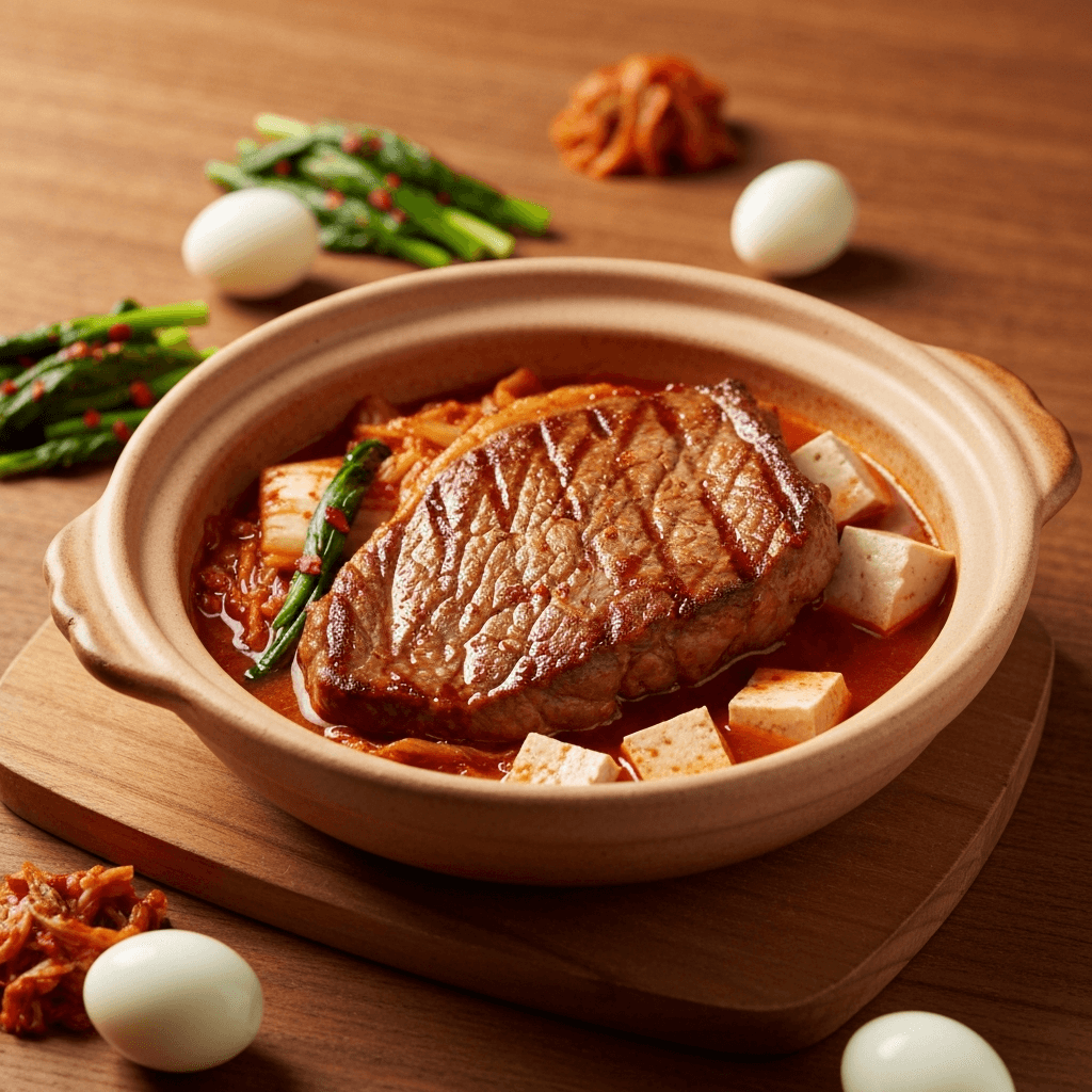 Kimchi Jjigae-Inspired Pork Tenderloin