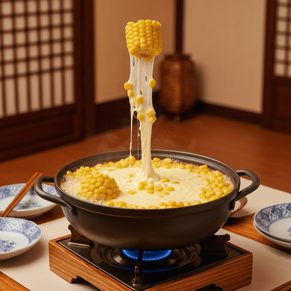 Korean Corn Cheese Hot Pot