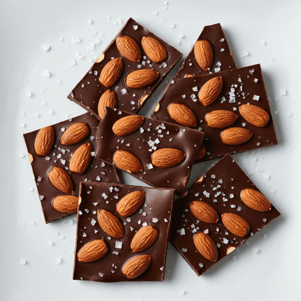 Mole Poblano Chocolate Bark with Almonds and Sea Salt