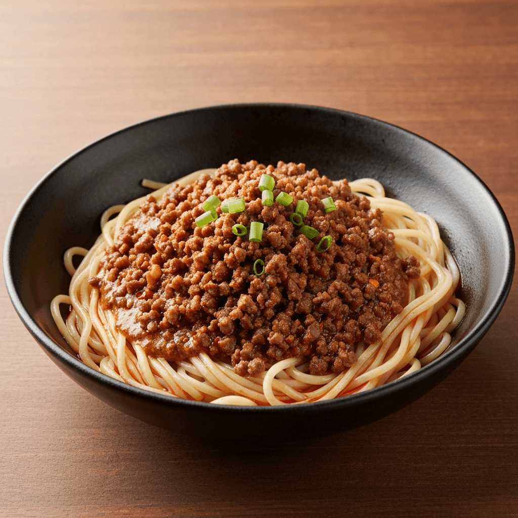 Sichuan Dan Dan Noodles with Ground Pork and Preserved Vegetables